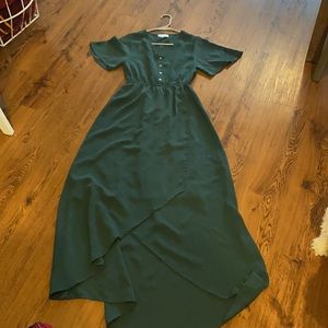 Evergreen maxi dress